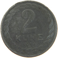 CROATIA 2 KUNE 1941  #MA 102836 - Croatie