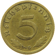 DRITTES REICH 5 REICHSPFENNIG 1938 G  #MA 098992 - 5 Reichspfennig