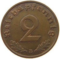 DRITTES REICH 2 PFENNIG 1939 B  #MA 011983 - 2 Reichspfennig
