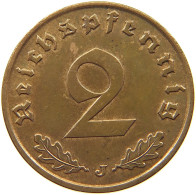 DRITTES REICH 2 PFENNIG 1938 J  #MA 100027 - 2 Reichspfennig