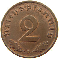 DRITTES REICH 2 PFENNIG 1938 B  #MA 011992 - 2 Reichspfennig