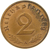 DRITTES REICH 2 PFENNIG 1937 A  #MA 100028 - 2 Reichspfennig