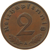 DRITTES REICH 2 PFENNIG 1937 A  #MA 067839 - 2 Reichspfennig