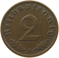 DRITTES REICH 2 PFENNIG 1936 A  #MA 100010 - 2 Reichspfennig