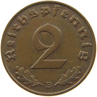 DRITTES REICH 2 PFENNIG 1939 B  #MA 100846 - 2 Reichspfennig