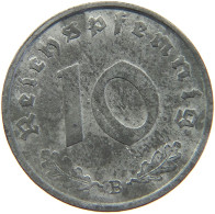 DRITTES REICH 10 PFENNIG 1943 B  #MA 102660 - 10 Reichspfennig