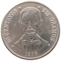 DOMINICAN REPUBLIC 10 CENTAVOS 1978  #MA 063124 - Dominikanische Rep.