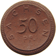 DEUTSCHES REICH, SACHSEN, 50 PFENNIG 1921 BÖTTGER-STEINZEUG #MA 003869 - Sonstige & Ohne Zuordnung