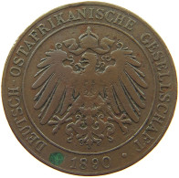 DEUTSCH OSTAFRIKA PESA 1890  #MA 101117 - Africa Orientale Tedesca