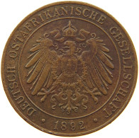 DEUTSCH OSTAFRIKA PESA 1892  #MA 101115 - Afrique Orientale Allemande