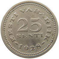 ESTONIA 25 SENTI 1928  #MA 024555 - Estonie