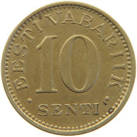 ESTONIA 10 SENTI 1931  #MA 063020 - Estland