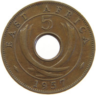 EAST AFRICA 5 CENTS 1957 ELIZABETH II. (1952-) #MA 065526 - Britse Kolonie