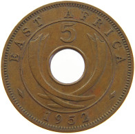 EAST AFRICA 5 CENTS 1952 GEORGE VI. (1936-1952) #MA 065527 - Britse Kolonie