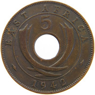EAST AFRICA 5 CENTS 1942 GEORGE VI. (1936-1952) #MA 067781 - British Colony