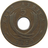 EAST AFRICA 5 CENTS 1925 GEORGE V. (1910-1936) #MA 065522 - Colonie Britannique