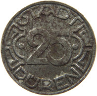 DÜREN 25 PFENNIG 1919  #MA 103249 - Andere & Zonder Classificatie