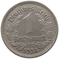 DRITTES REICH MARK 1934 G  #MA 099337 - 1 Reichsmark