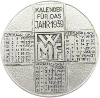 DRITTES REICH KALENDERMEDAILLE 1939 WÜRTTEMBERGISCHE METALLWARENFABRIK AKTIENGESELLSCHAFT #MA 103758 - Altri & Non Classificati