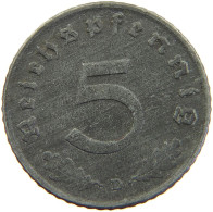 DRITTES REICH 5 REICHSPFENNIG 1944 D  #MA 102725 - 5 Reichspfennig