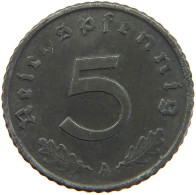 DRITTES REICH 5 REICHSPFENNIG 1943 A  #MA 102698 - 5 Reichspfennig
