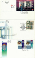 ISRAEL 1997 FDC YEAR SET WITH S/SHEETS - SEE 7 SCANS - Covers & Documents