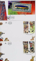 ISRAEL 2001 FDC COMPLETE YEAR SET WITH S/SHEETS - SEE 10 SCANS - Cartas & Documentos