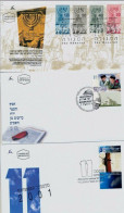 Israel 2003 FDC COMPLETE YEAR SET WITH S/SHEETS - SEE 10 SCANS - Covers & Documents