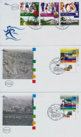 ISRAEL 2007 FDC YEAR SET COMPLETE W/ S/SHEETS - SEE 9 SCANS - Storia Postale