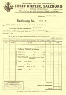 Österreich SALZBURG 1936 Rechnung Deko " Josef Hietler Halleiner Pökelsalz Markus Sittikusstr.21 " - Oostenrijk