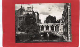 ANGLETERRE---  CAMBRIDGE--The Bridge Of Sighs St. John's College---voir 2 Scans - Cambridge