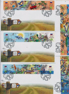 ISRAEL 2013 FDC COMPLETE YEAR SET WITH S/SHEETS SEE 7 SCANS - Covers & Documents