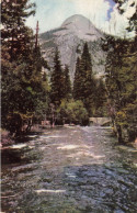 ETATS-UNIS - Californie - California North Dome And Merced River From Happy Isles Bridge - Colorisé - Carte Postale - Otros & Sin Clasificación