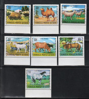 Mongolie; **; Yv N° 589 à 595; Mi 660 à 666; Sg  635 à 641; élevage, Animaux, Yak, Chameau, Mouton, Cheval - Mongolie