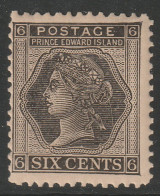 PRINCE EDWARD ISLAND Canada 1872 6c MH Queen Victoria SG 41 - Nuovi