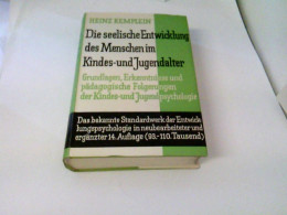 Die Seelische Entwicklung Des Menschen Im Kindes- Und Jugendalter - Psicología