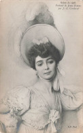 MUSEE - Salon De 1908 - Portrait De Jeune Femme Par J A Coraboeuf - Carte Postale Ancienne - Musei