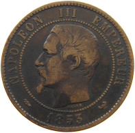 FRANCE 10 CENTIMES 1853 NAPOLEON III. VISITE DE LILLE #MA 001692 - 10 Centimes