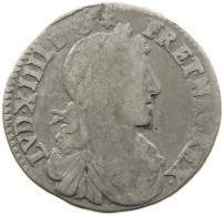 FRANCE 1/12 ECU 1661 A LOUIS XIV. (1643–1715) #MA 021405 - 1643-1715 Luigi XIV El Re Sole