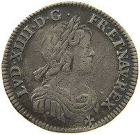 FRANCE 1/12 ECU 1644 A LOUIS XIV. (1643–1715) #MA 000067 - 1643-1715 Louis XIV Le Grand