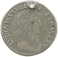FRANCE 1/12 ECU 1643 A LOUIS XIV. (1643–1715) #MA 021413 - 1643-1715 Luigi XIV El Re Sole