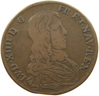 FRANCE JETON  JETON LOUIS XIV. #MA 001615 - 1643-1715 Luigi XIV El Re Sole