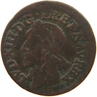 FRANCE DOUBLE TOURNOIS 1643 A LOUIS XIII #MA 001670 - 1610-1643 Ludwig XIII. Der Gerechte