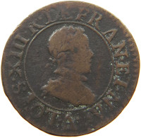 FRANCE DOUBLE TOURNOIS 1614 LOUIS XIII #MA 001673 - 1610-1643 Lodewijk XIII Van Frankrijk De Rechtvaardige