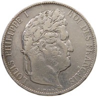 FRANCE 5 FRANCS 1844 W LOUIS PHILIPPE I. #MA 011325 - 5 Francs