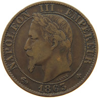 FRANCE 5 CENTIMES 1863 BB NAPOLEON III. (1852-1870) #MA 101091 - 5 Centimes