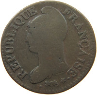 FRANCE 5 CENTIMES AN 8 W  #MA 021681 - 5 Centimes