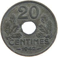 FRANCE 20 CENTIMES 1942  #MA 102810 - 20 Centimes