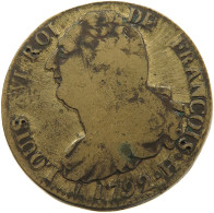 FRANCE 2 SOLS 1792 H LOUIS XVI. (1774-1793) #MA 102028 - 1791-1792 Constitution (An I)