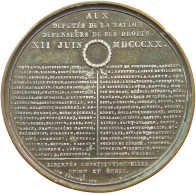 FRANCE MEDAILLE 1814 LOUIS XVIII OPPOSITION À LA LOI DU DOUBLE VOTE #MA 020313 - Autres & Non Classés